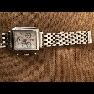 Michele mild diamond deco watch